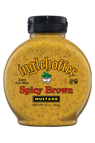 Inglehoffer Spicy Brown Mustard front 10oz